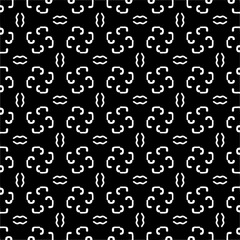 Seamless repeating pattern.Black and 
white pattern  for decor, textile ,fabric,wallpapers and backgrounds.