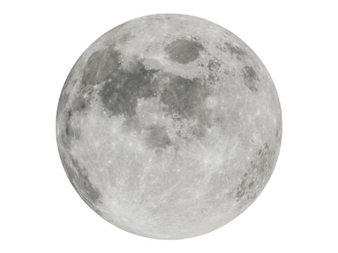 The Single moon full moon in the night  sky.