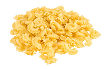 italian pasta (macaroni) isolated on white background