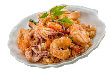Rice with seafood