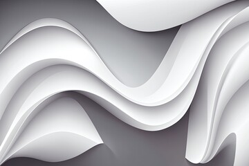 Abstract white liquid wavy background. Generative AI