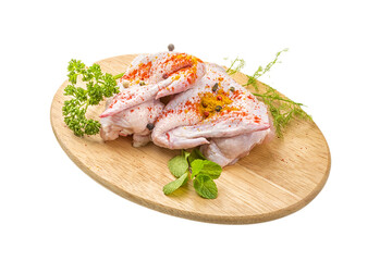 Uncoocked chicken