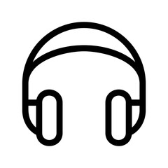 headphones icon or logo isolated sign symbol vector illustration - high quality black style vector icons
