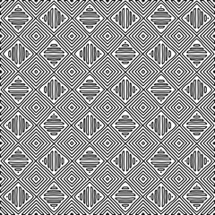  Monochrome ornamental texture with smooth linear shapes, zigzag lines, lace pattern.Abstract geometric black and white pattern for web page, textures, card, poster, fabric, textile.