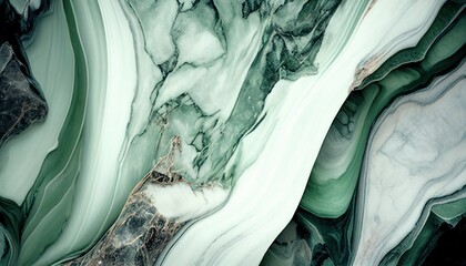 Abstract green marble texture