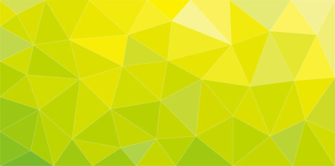 Fototapeta na wymiar ポリゴンで作った黄緑の背景素材