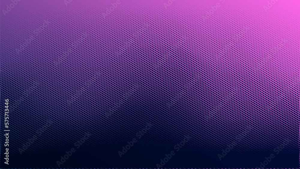 Fototapete Vector halftone gradient effect. Vibrant abstract background. Retro 80's style colors and textures. Neon halftone background