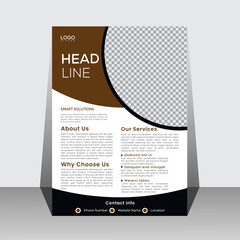 Corporate business A4 flyer template vector design set advertise marketing, promotion, cover page. IT Company, creative Unique Design Create Graphic design layout