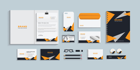 Corporate identity set template, Business stationery set, eps