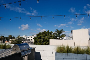 bbq grill on the rooftop in los angeles