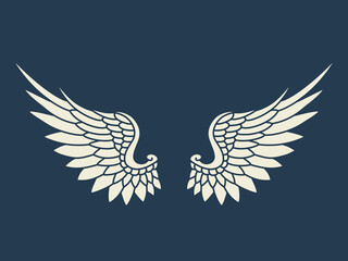 Vector angel wings design 