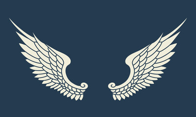 Vector angel wings design 