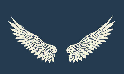 Vector angel wings design 