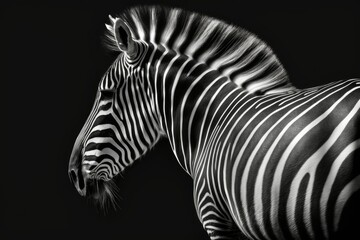 Fototapeta na wymiar An uninterrupted zebra print or animal skin design. Generative AI