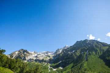 Sofia waterfalls, Arkhyz, Karachay-Cherkessia in Russia