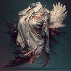 Fototapeta premium fashion and art ..artistic shirt