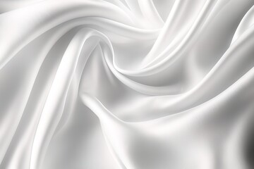 Fototapeta premium smooth white silk fabric texture, clean background