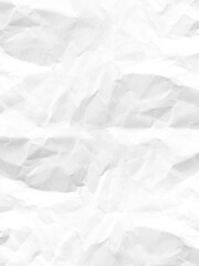 Obraz premium Wrinkle Texture Paper Sheet White Ideal for Backgrounds and complete your designs