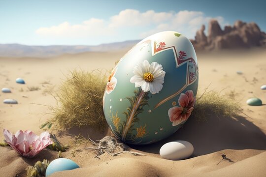 Eastereggs in beautiful lanfscape