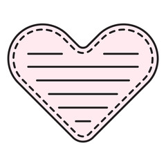 heart note sticky icon