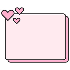 heart note sticky icon