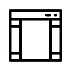 layout icon or logo isolated sign symbol vector illustration - high quality black style vector icons
