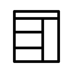 layout icon or logo isolated sign symbol vector illustration - high quality black style vector icons
