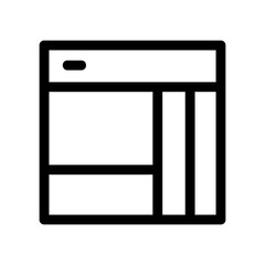 layout icon or logo isolated sign symbol vector illustration - high quality black style vector icons
