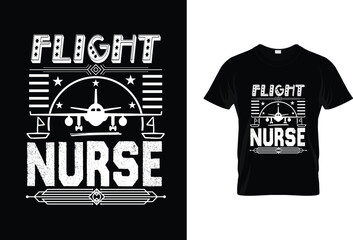 Flight Nurse T-shirt design 