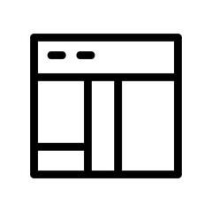 layout icon or logo isolated sign symbol vector illustration - high quality black style vector icons
