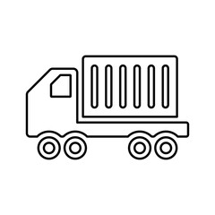 Cargo, commoditie outline icon. Line art vector.