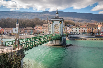 Obraz premium Seyssel, ville de l'Ain et de la Haute-Savoie