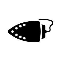 Cast, castiron, iron icon. Black vector graphics.