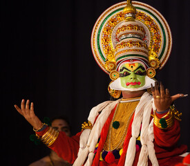 Handsome kathakali artist