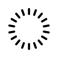 loading icon or logo isolated sign symbol vector illustration - high quality black style vector icons
