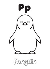 Obraz premium Letter coloring Pages and books for child