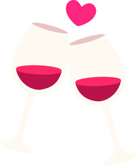 Cheers Red wind Icon Elements Flat Style