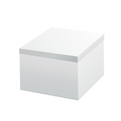 Box white isolated