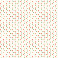 Flower Pattern with green leaf