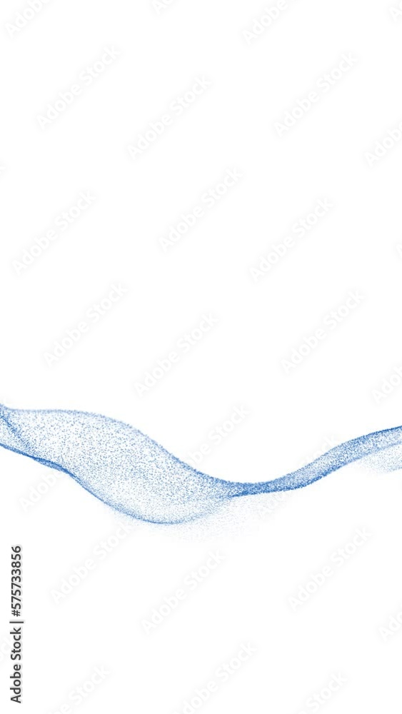 Poster slow moving dotted wavy detailed lines on clean white copy space background seamless loop vertical a