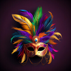 venetian carnival mask, generative ai