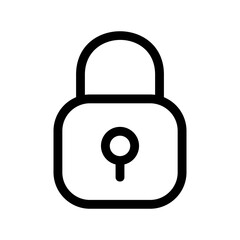 lock icon or logo isolated sign symbol vector illustration - high quality black style vector icons
