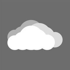 Cloud vector icon. Heavenly body cloud vector. Weather vector. Rain icon.