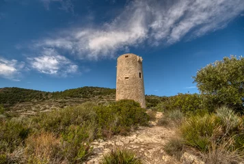 Tableaux ronds sur plexiglas Cerro Torre torre Badum, peñiscola