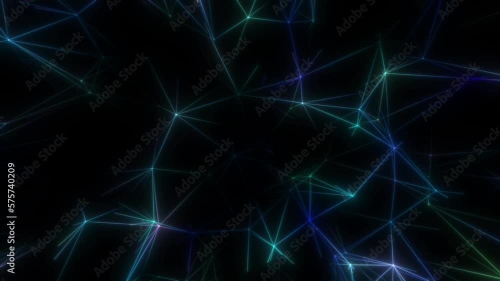 Poster pulsating neural structures of the plexus. 4k. seamless loop.