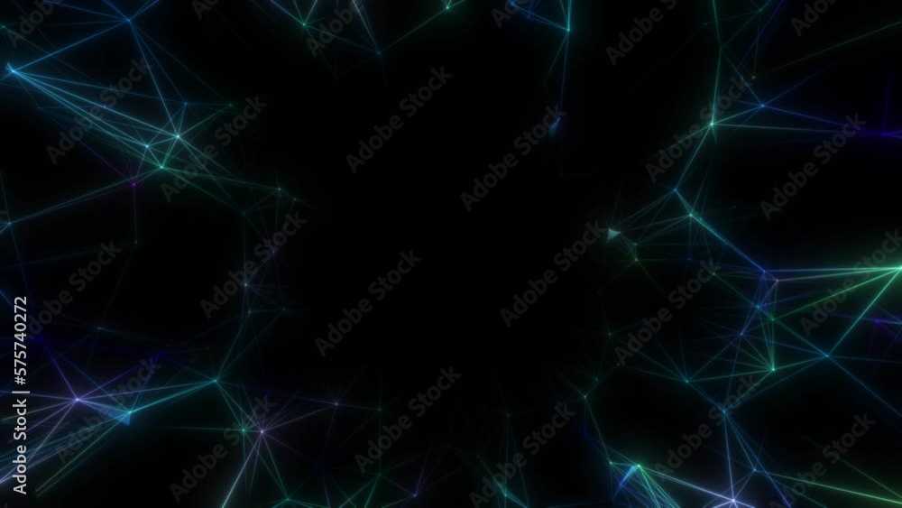Poster scanning different levels of neural structure. 4k. seamless loop.