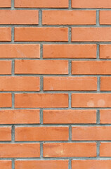 Texture of red brick wall. Background and texture