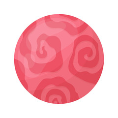 Planet. Star. Space object. Exploration of open space. Vector illustration in cartoon style.