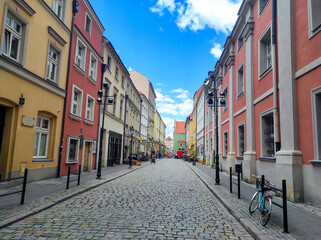 architecture and historical center in old town. Poznan, Poland