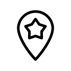 map pin icon or logo isolated sign symbol vector illustration - high quality black style vector icons
